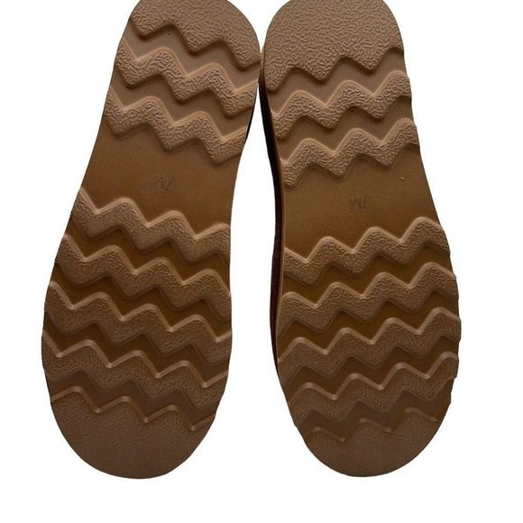 CUSHIONAIRE Women's Genuine Suede pull on platform boot 7 CHESTNUT - Picture 5 of 7